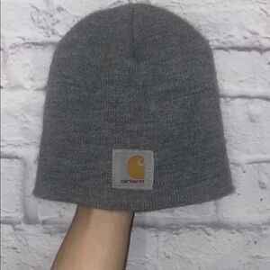 Carhartt Charcoal beanie Knit Hat color gray